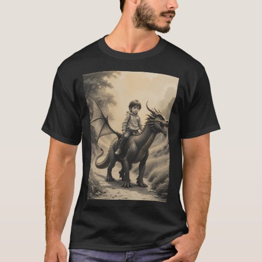 Drache Reiter Aktiv T-Shirt (Vorderseite)