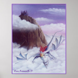 Drache-Reiter-Druck Poster