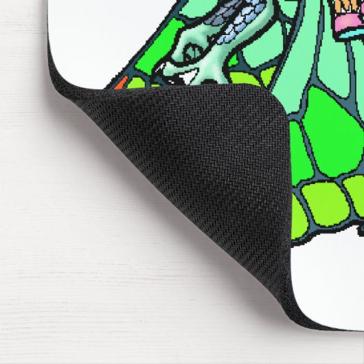 Drache-Reiter-Fee Mousepad (Ecke)