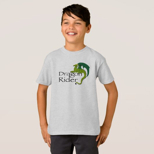 Drache-Reiter scherzt Shirt (Vorne ganz)