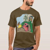 Drache, Ritter und Heldenschatz auf Schloss T-Shirt (Vorderseite)
