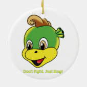 Drache Rockstar™ Verzierung Keramik Ornament (Hinten)