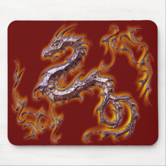Drache rojo Fuego Mousepad