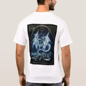 Drache, Rose T-Shirt (Rückseite)