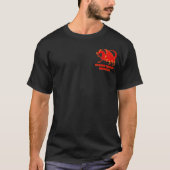 Drache-rote Goldfronten-Rückseite DRACHE-ENERGIE T-Shirt (Vorderseite)