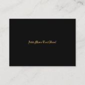 Drache-rote u. schwarze Visitenkarte (Rückseite)