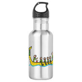 Drache-Ruderwettkampf Edelstahlflasche (Vorderseite)