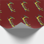 Drache-Ruderwettkampf Geschenkpapier (Ecke)