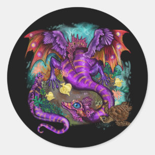 Drache Runder Aufkleber