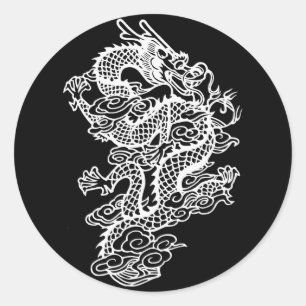 Drache Runder Aufkleber