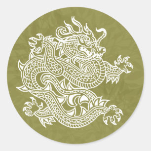 Drache Runder Aufkleber