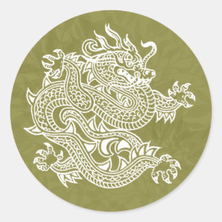 Drache Runder Aufkleber
