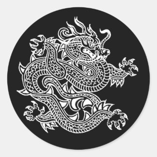 Drache Runder Aufkleber