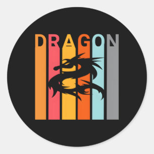 Drache Runder Aufkleber