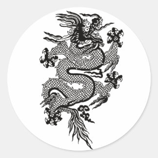 Drache Runder Aufkleber