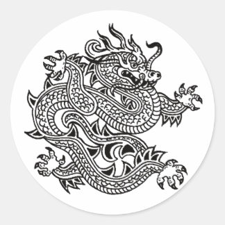 Drache Runder Aufkleber