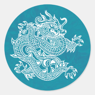 Drache Runder Aufkleber