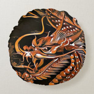 Drache Rundes Kissen