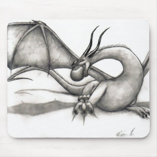 Drache-Salve Mousepad (Vorne)