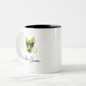 Drache-Sam-Haus Zweifarbige Tasse (Vorderseite Links)