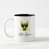 Drache-Sam-Haus Zweifarbige Tasse (Links)