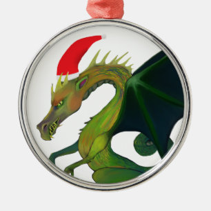 Drache Sankt Ornament Aus Metall