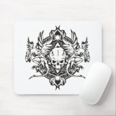Drache-Schädel Mousepad (Mit Mouse)