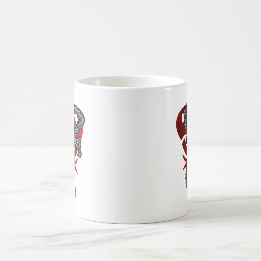 Drache-Schädel-verwandelnde Tasse (Mittel)