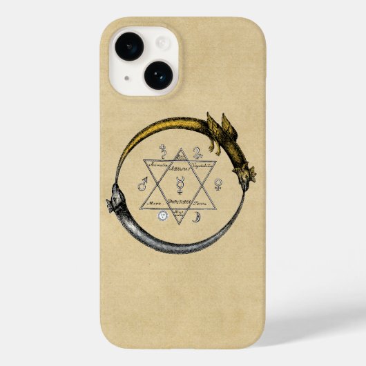 Drache & Schlange Ouroboros Alchemie Case-Mate iPhone Hülle (Rückseite)