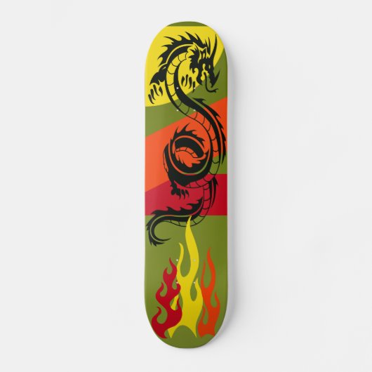 DRACHE-SCHLANGE Skateboard (Vorderseite)