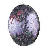 Drache-Schloss Dartscheibe (Vorderseite rechts)