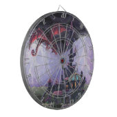 Drache-Schloss Dartscheibe (Vorderseite Links)