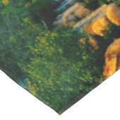 Drache-Schloss Tischdecke (Schrägansicht)