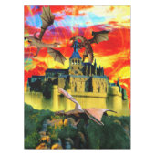 Drache-Schloss Tischdecke (Vorderseite)