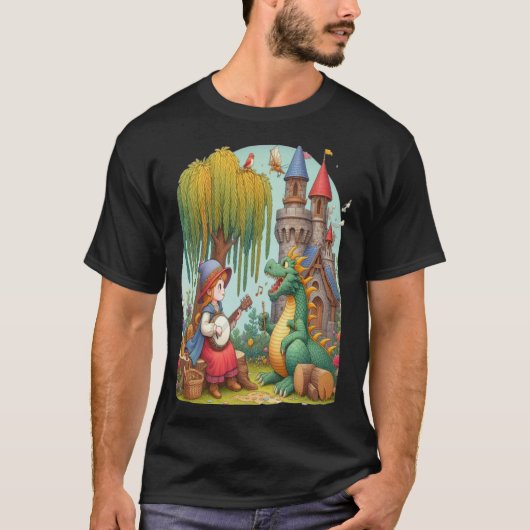 Drache Serenade von einer mystischen Prinzessin T-Shirt (Vorderseite)
