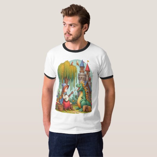 Drache Serenade von einer mystischen Prinzessin T-Shirt (Vorne ganz)