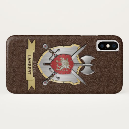 Drache Sigil Kampf-Wappen Brown Case-Mate iPhone Hülle (Rückseite (Horizontal))
