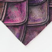 Drache-Skalen - Fushia Fleecedecke (Ecke)