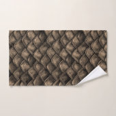 Drache-Skalen - Grau, Brown Badhandtuch Set (Handtuch)