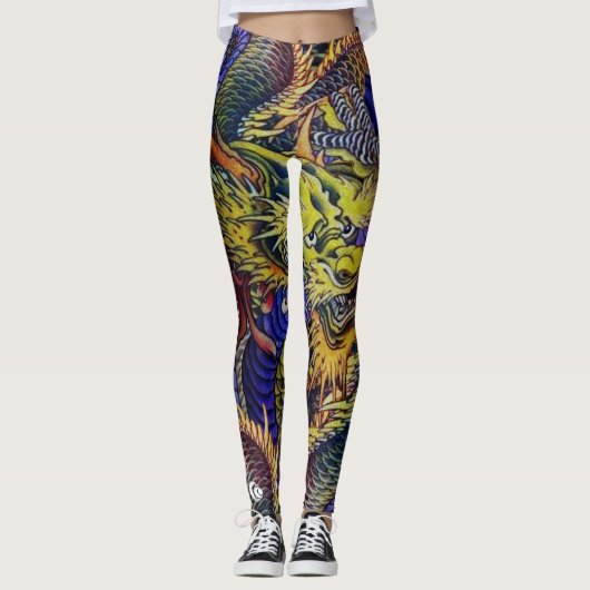 Drache-Skalen Leggings (Vorderseite)