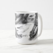 Drache-Skizze-Kaffee-Tasse Kaffeetasse (VorderseiteRechts)