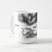 Drache-Skizze-Kaffee-Tasse Kaffeetasse (Vorderseite Links)