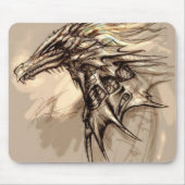 Drache-Skizze Mousepad (Vorne)