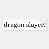 "Drache Slayer-" Stoßaufkleber Autoaufkleber (Vorne)