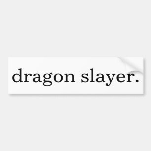 "Drache Slayer-" Stoßaufkleber Autoaufkleber