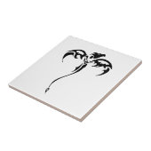 Drache-Stammes- Tätowierung Fliese (Seite)