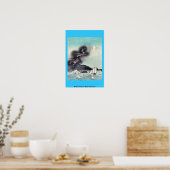 Drache steigt über den Fuji Ukiyoe Poster (Küche)