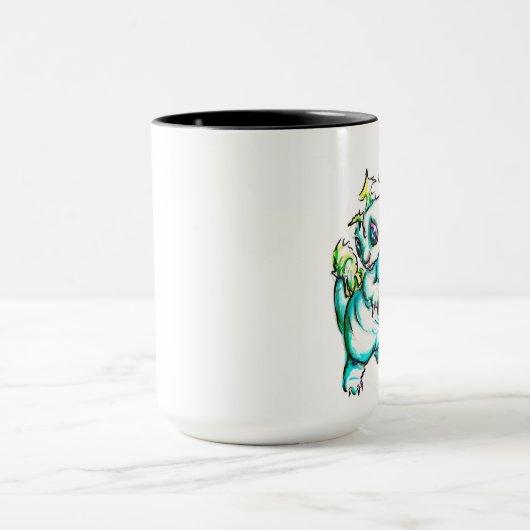 Drache Stein - Knopf Tasse (Zentrum)