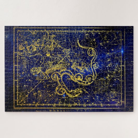 Drache Sternbild Rätsel Puzzle (Horizontal)