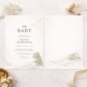 Drache Storybook Baby Shower Einladung